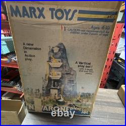 Vintage Marx Navarone WWII Mountain Battleground Playset With Accessories Box 1974