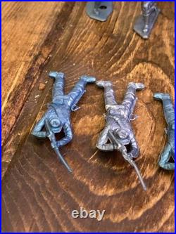 Vintage Marx Others Civil Revolutionary War Indians Plastic Toys Blue 94 piece