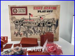 Vintage Marx Playset Commemorative Fort Apache Cowboys Indians Western 4501 Lot