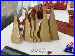 Vintage Marx Playset Commemorative Fort Apache Cowboys Indians Western 4501 Lot