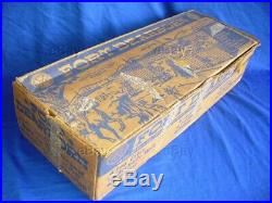 Vintage Marx Playset Fort Dearborn Boxed Western Cavalry Indian Cowboy Log Cabin