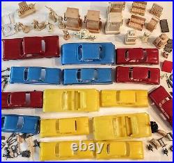 Vintage Marx Playset Gas Service Station Plastic Toy Lot 15 Cars & So Much More