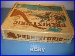 Vintage Marx Playset Prehistoric Times 3394 Dinosaurs Monsters Box Toy Play Set