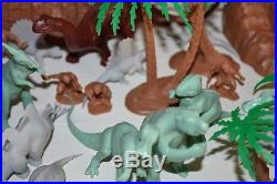 Vintage Marx Prehistoric Dinosaur Cavemen Play Set Extra Dinos Rare