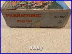 Vintage Marx Prehistoric Dinosaur Playset #3398 36 Dinosaurs 2 Cavemen