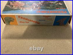 Vintage Marx Prehistoric Dinosaur Playset #3398 36 Dinosaurs 2 Cavemen