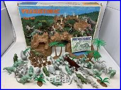 Vintage Marx Prehistoric Dinosaurs play set Looks To Be Nearly Complete