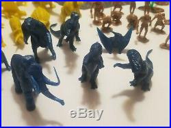 Vintage Marx Prehistoric Playset 28 Dinosaurs, 12 Cavemen Plus Instructions EUC