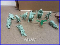 Vintage Marx Prehistoric Playset No. 3398 Dinosaurs, Caveman, Trees, Ferns. IOB