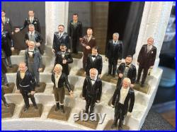 Vintage Marx Presidents Set With Base And 36 Presidents, Washington-Johnson