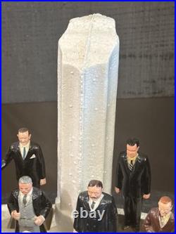 Vintage Marx Presidents Set With Base And 36 Presidents, Washington-Johnson