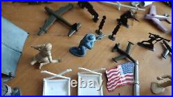 Vintage Marx/Pyro Figures Set Army Guys Cowboys And Indians Figures And More