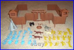 Vintage Marx Rin Tin Tin Fort Apache Cowboy and Indian Play Set