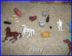 Vintage Marx Rin Tin Tin Fort Apache Cowboy and Indian Play Set