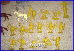 Vintage Marx Rin Tin Tin Fort Apache Cowboy and Indian Play Set