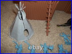 Vintage Marx Rin Tin Tin Fort Apache Cowboy and Indian Play Set