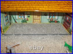 Vintage Marx Rin Tin Tin Fort Apache Cowboy and Indian Play Set