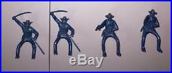 Vintage Marx Rin Tin Tin Fort Apache Playset 28 Cavalry Soldiers Blue