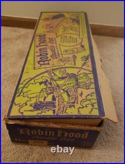 Vintage Marx Robin Hood Castle Play Set with Robin Hood Figure + Box