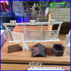 Vintage Marx Roy Rogers Double R Bar Ranch Rodeo Playset Litho Bunkhouse Cowboys