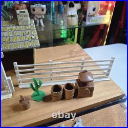 Vintage Marx Roy Rogers Double R Bar Ranch Rodeo Playset Litho Bunkhouse Cowboys