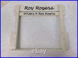 Vintage Marx Roy Rogers Double R Bar Ranch Rodeo Playset Litho Bunkhouse Cowboys