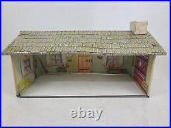 Vintage Marx Roy Rogers Double R Bar Ranch Rodeo Playset Litho Bunkhouse Cowboys