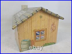 Vintage Marx Roy Rogers Double R Bar Ranch Rodeo Playset Litho Bunkhouse Cowboys