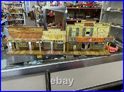 Vintage Marx Roy Rogers Mineral City Western Town Bank Calvary Hardware Nugget