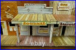 Vintage Marx Roy Rogers Mineral City Western Town Tin Building Jail side