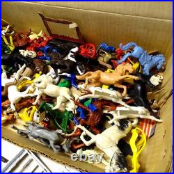 Vintage Marx Roy Rogers Rodeo Ranch Play Set + Box, Assorted Accessories Western