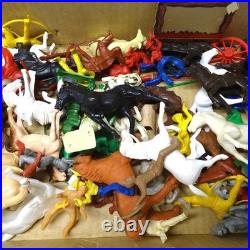 Vintage Marx Roy Rogers Rodeo Ranch Play Set + Box, Assorted Accessories Western