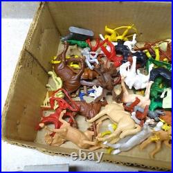 Vintage Marx Roy Rogers Rodeo Ranch Play Set + Box, Assorted Accessories Western