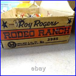 Vintage Marx Roy Rogers Rodeo Ranch Play Set + Box, Assorted Accessories Western