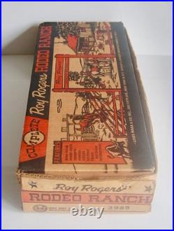 Vintage Marx Roy Rogers Rodeo Ranch Playset Double R Bar Ranch 3985. Boxed. 1956