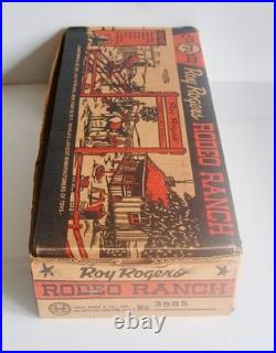 Vintage Marx Roy Rogers Rodeo Ranch Playset Double R Bar Ranch 3985. Boxed. 1956