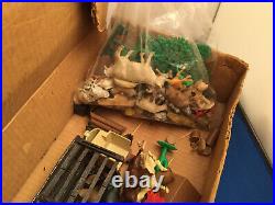 Vintage Marx Roy Rogers Rodeo Ranch Playset With Box& Many Pieces But Incomplete