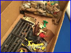 Vintage Marx Roy Rogers Rodeo Ranch Playset With Box& Many Pieces But Incomplete