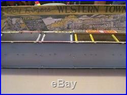 Vintage Marx Roy Rogers Western Town tin litho city-play set box