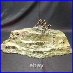 Vintage Marx Sands of Iwo Jima Miniature bunker rock htf