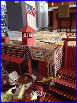Vintage Marx Sears 5962 Fort Apache Play Set In Original Box From 1962
