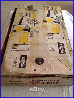 Vintage Marx Sears 5962 Fort Apache Play Set In Original Box From 1962