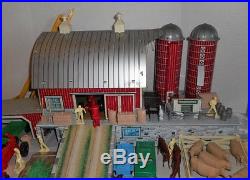 Vintage Marx Sears #6009 Tin Farm Platform Barn Play Set 271 Pieces