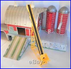 Vintage Marx Sears #6009 Tin Farm Platform Barn Play Set 271 Pieces