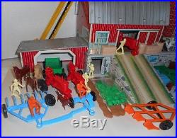 Vintage Marx Sears #6009 Tin Farm Platform Barn Play Set 271 Pieces