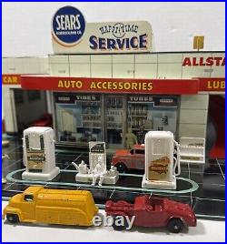 Vintage Marx Sears Allstate Happi Time Service station withelevator Tin Toy