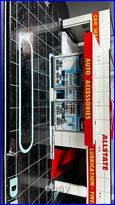 Vintage Marx Sears Allstate Happi Time Service station withelevator Tin Toy- READ
