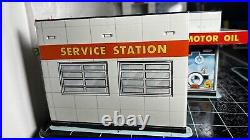 Vintage Marx Sears Allstate Happi Time Service station withelevator Tin Toy- READ