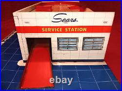 Vintage Marx Sears Allstate Service Station Tin Litho 26 X 15 X 6 Please Read