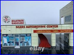 Vintage Marx Sears Allstate Tin Litho Happy Time Service Gas Station